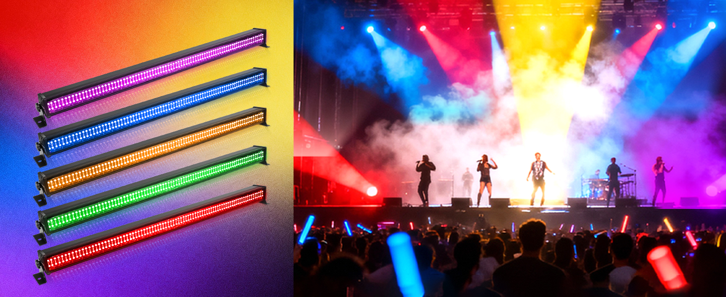 Amazon.co.jp: ZonQoonz ステージライト 80W 168LEDs RGBW ウォール